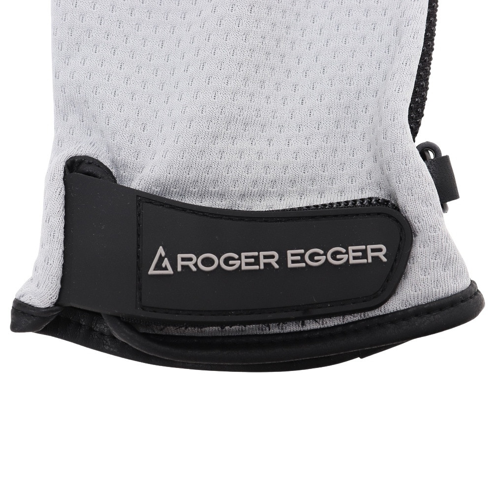 ロジャーエーガー（ROGEREGGER）（メンズ、レディース）スイスブランド 軽量 グリップ性 抜群 五指 グローブ メッシュ RE23SST5700012 GRY グレー