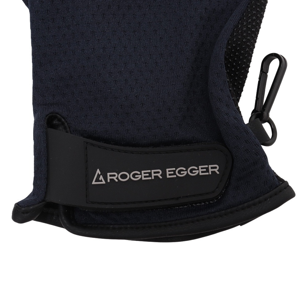 ロジャーエーガー（ROGEREGGER）（メンズ、レディース）スイスブランド 軽量 グリップ性 抜群 五指 グローブ メッシュ RE23SST5700012 NVY ネイビー