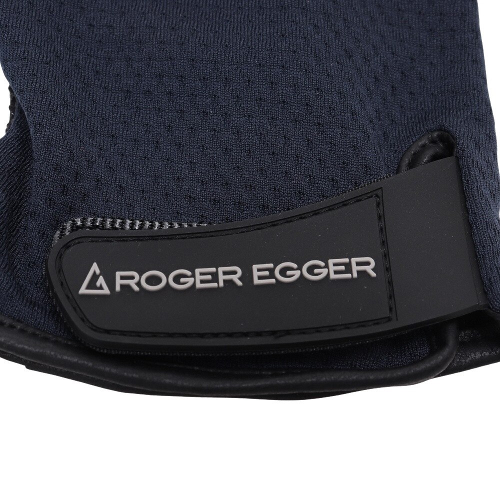 ロジャーエーガー（ROGEREGGER）（メンズ、レディース）グローブ 手袋 五指グローブ メッシュ RE23SST5700012 NVY ネイビー
