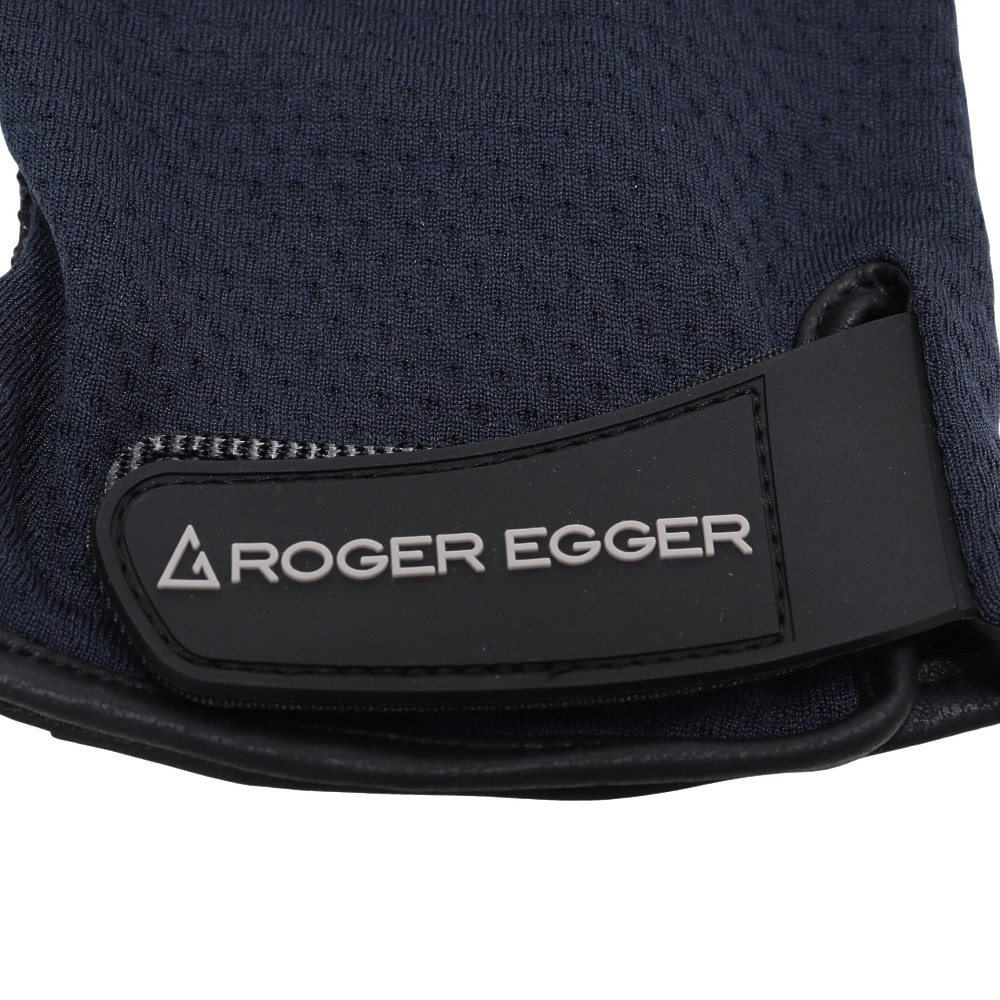 ロジャーエーガー（ROGEREGGER）（メンズ、レディース）スイスブランド 軽量 グリップ性 抜群 五指 グローブ メッシュ RE23SST5700012 NVY ネイビー