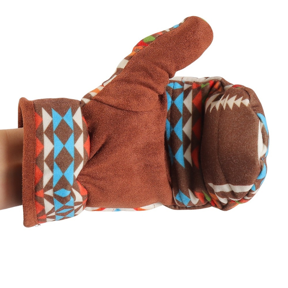 ペンドルトン（PENDLETON）（メンズ）トレッキング グローブ UCダウンミトン PDT-000-233026 BRN