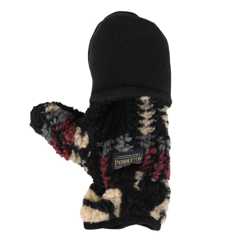 ペンドルトン（PENDLETON）（メンズ、レディース）トレッキング ボア ミトングローブ PDT-000-243030 BLK
