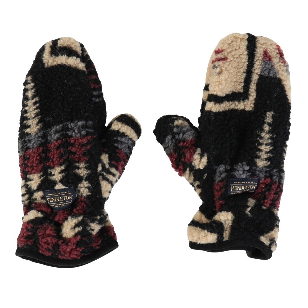 ペンドルトン（PENDLETON）（メンズ、レディース）トレッキング ボア ミトングローブ PDT-000-243030 BLK