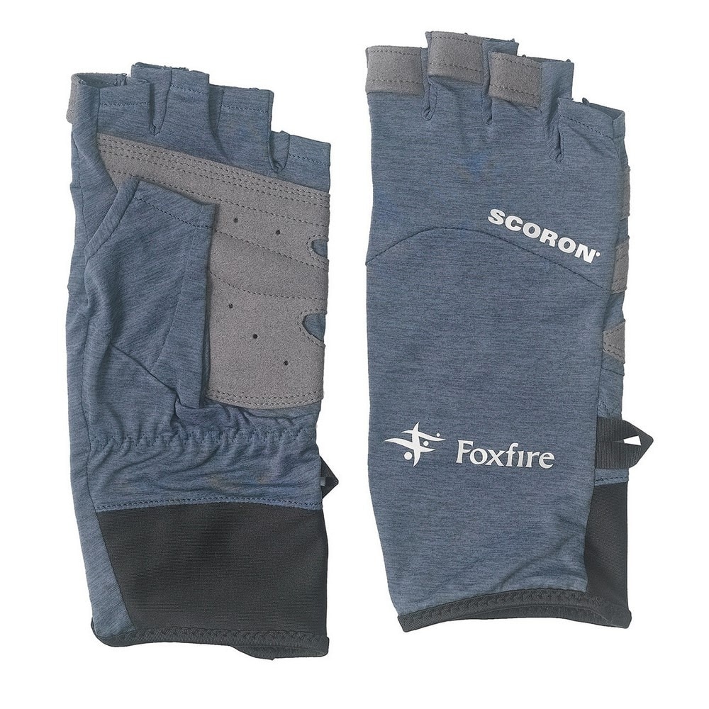 フォックスファイヤー（Foxfire）（メンズ、レディース）トレッキング グローブ SCハーフグリッパー 5520242 ネイビー