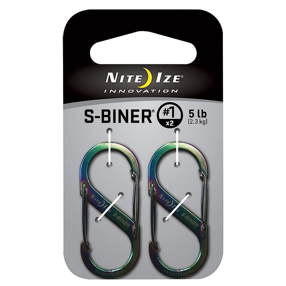 ナイトアイズ（NITE-IZE）（メンズ、レディース）防犯 防災 S型 キーホルダー エスビナー 1 スペクトラム(2個入り) NI00838