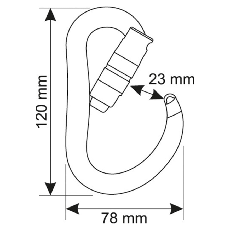 カンプ（CAMP）（メンズ、レディース）カラビナ 金具 アトム2ロック 5292200 登山用 クライミング 高強度 懸垂下降用 