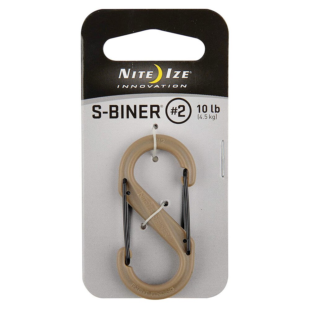 ナイトアイズ（NITE-IZE）（メンズ、レディース、キッズ）防犯 防災 カラビナ キーホルダー プラスチックSバイナー No2 SNI01198 コヨーテ