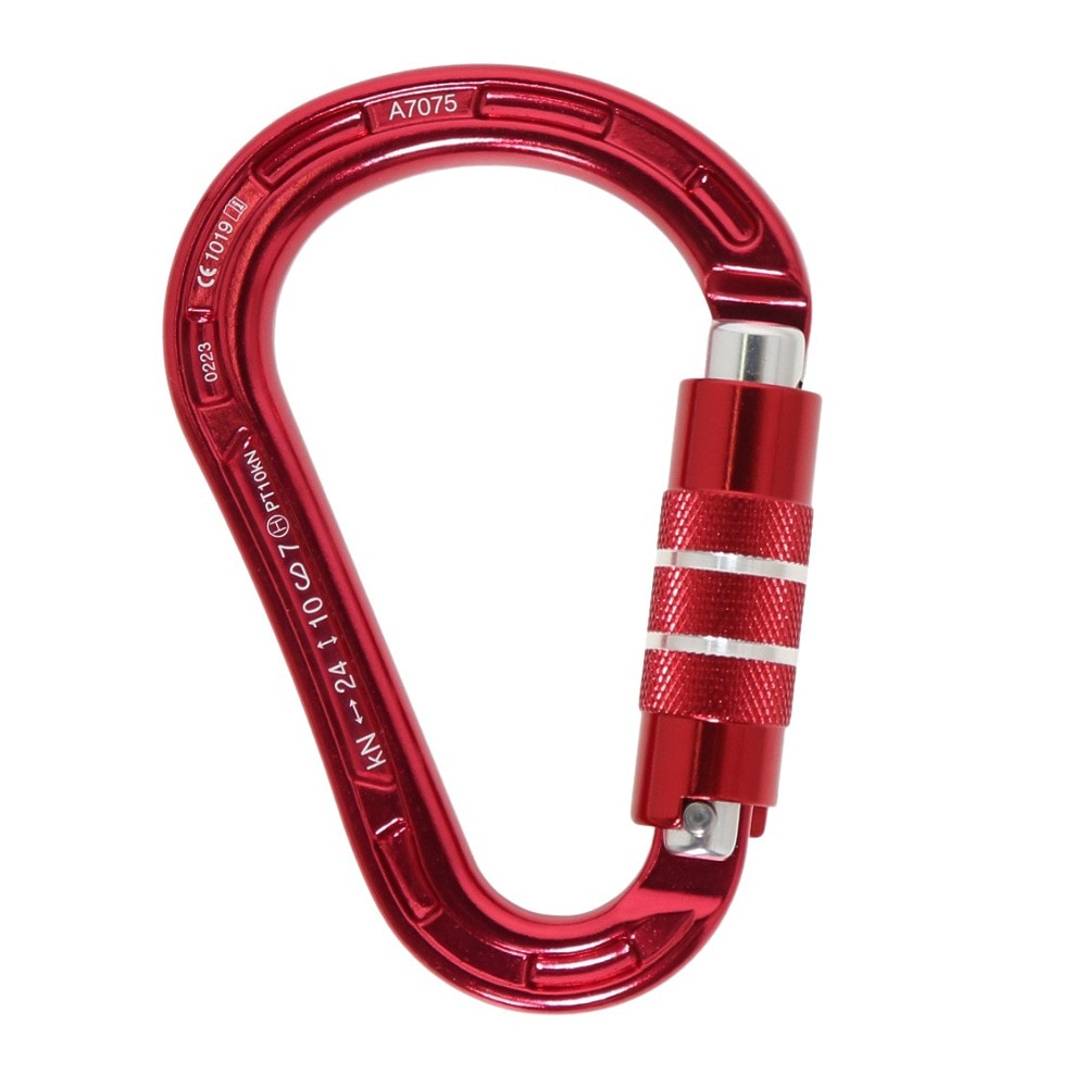 ロックテリクス 防犯 防災 救命 カラビナ キーホルダー HMSデコクイックロック 22AMG13111/2T RED レッド