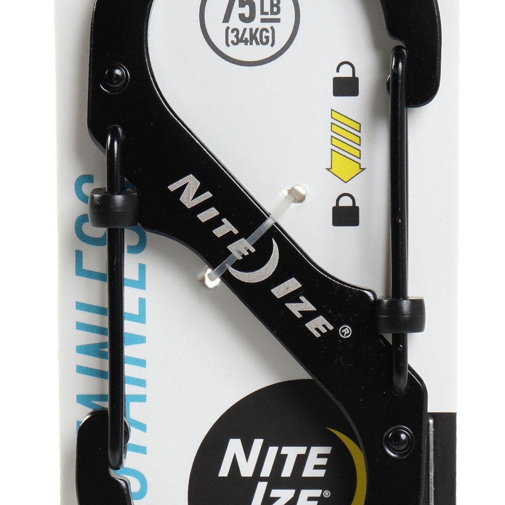 ナイトアイズ（NITE-IZE）（メンズ、レディース）カラビナ 金具 エスビナースライドロック 4ブラック NI02671