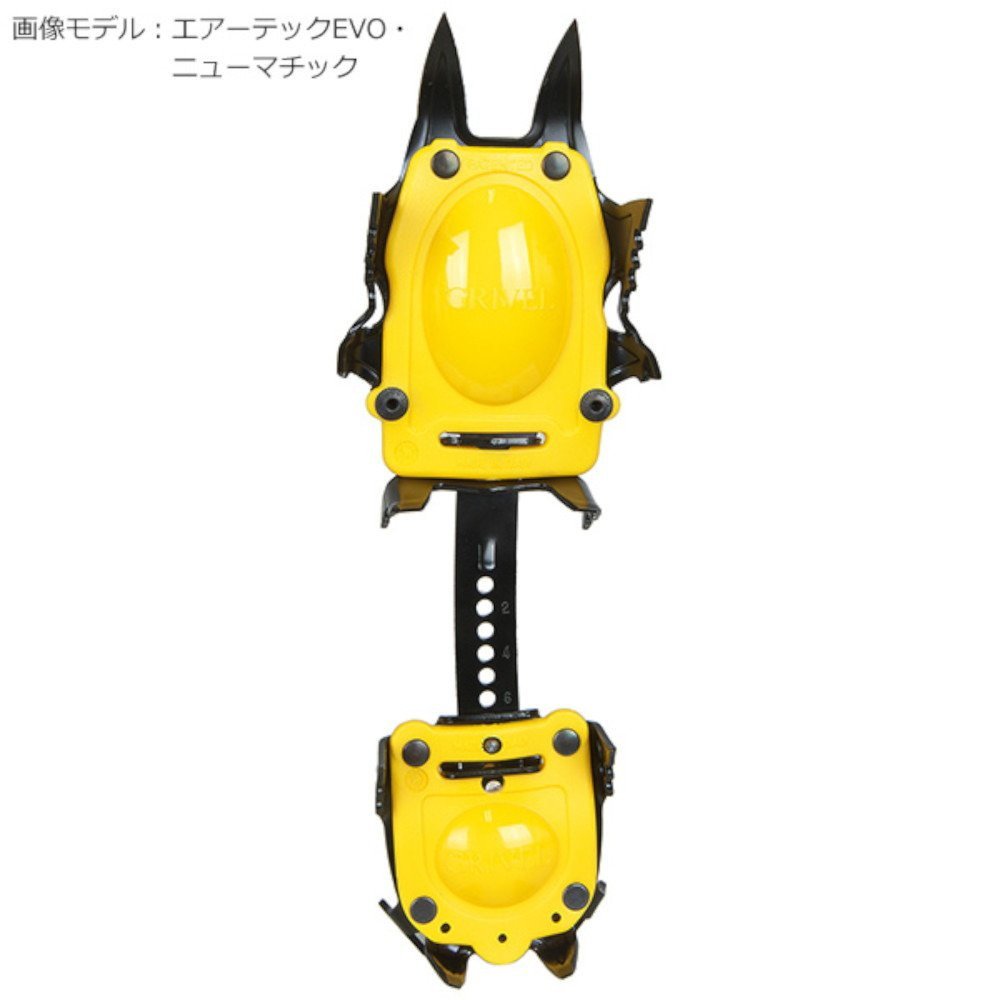 マジックマウンテン（MAGICMOUNTAIN）（メンズ、レディース）アイゼン 登山 エアーテックEVO ニュークラッシク GV-RAATNCEF イエロー×ブラック