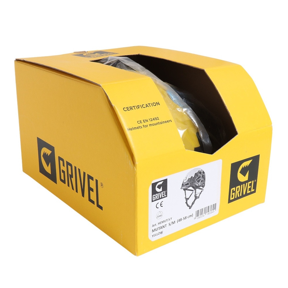 グリベル（GRIVEL）（メンズ、レディース）クライミング 登山 ヘルメット ミュータント GV-HEMUT S イエロー 防災用品 災害 非常用 