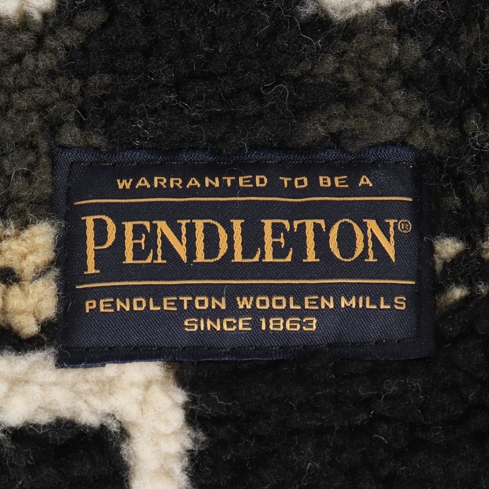 ペンドルトン（PENDLETON）（メンズ、レディース）ネックウォーマー ボアマフラー PDT-000-223021 BLK