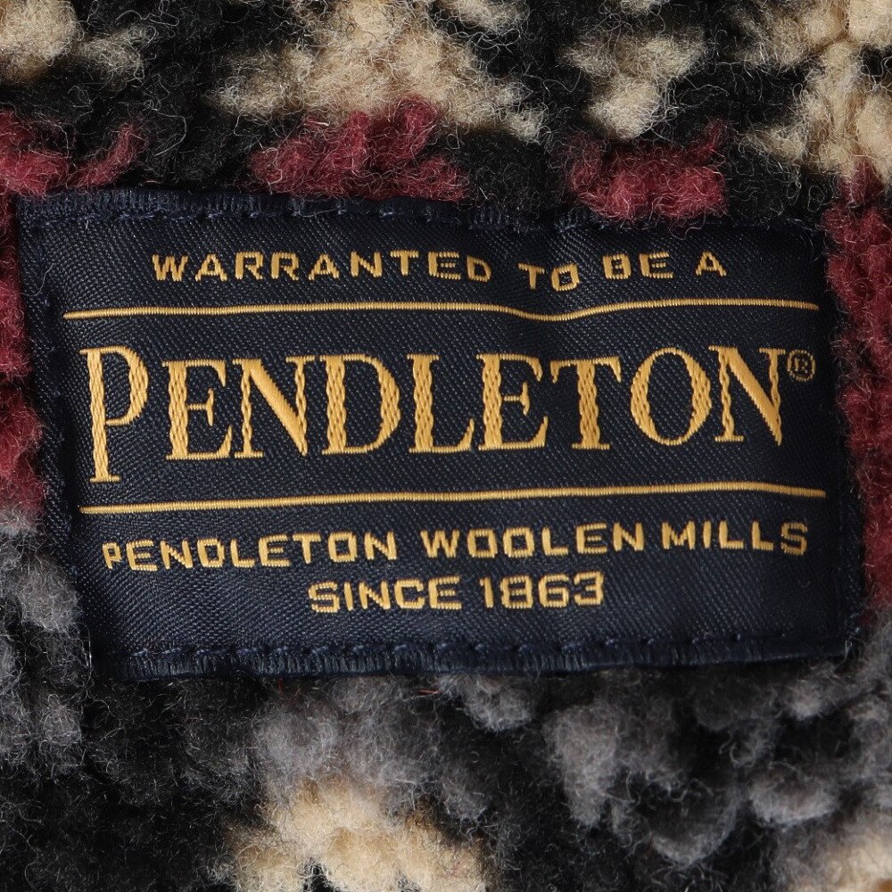 ペンドルトン（PENDLETON）（メンズ、レディース）ネックウォーマー ボアマフラー PDT-000-243029 BLK