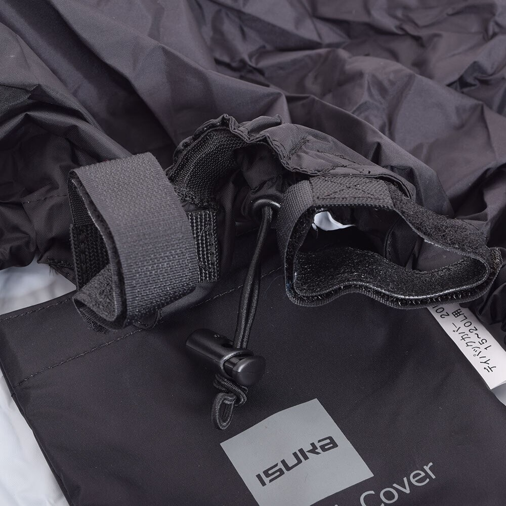 イスカ（ISUKA）（メンズ、レディース）デイパックカバー 20サイズ 2617-01 ブラック ザック用カバー