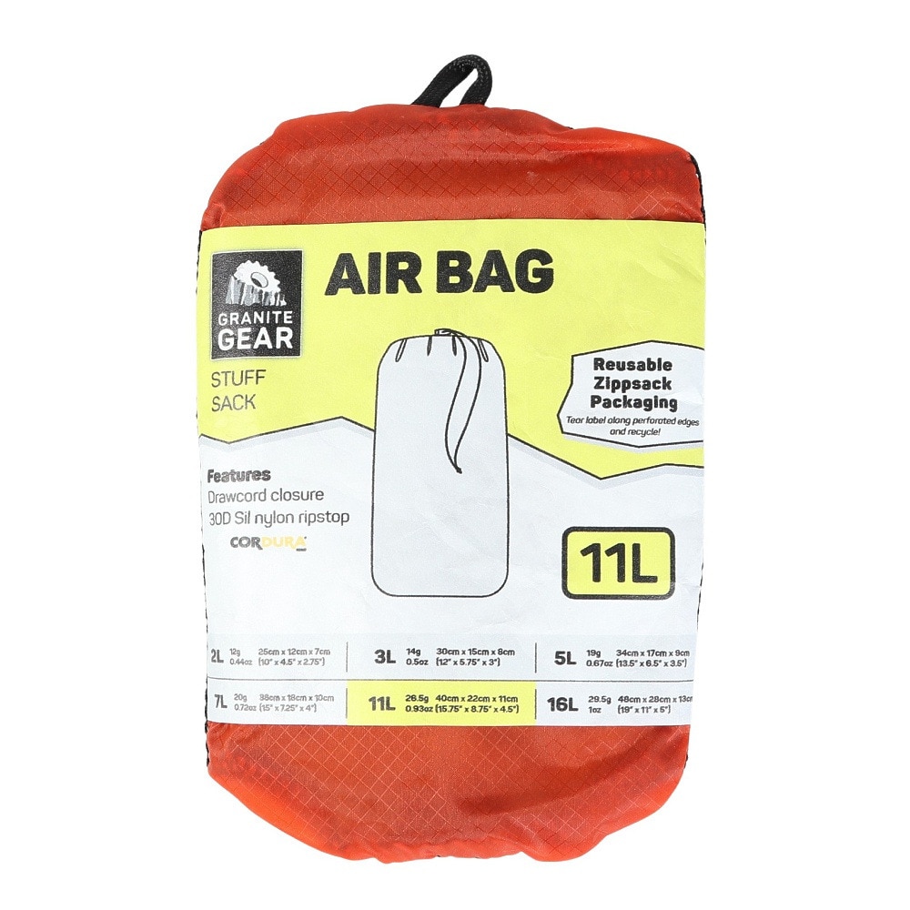 グラナイトギア（GRANITEGEAR）（メンズ、レディース）登山用小物 エアバック 11L 2210900122-777