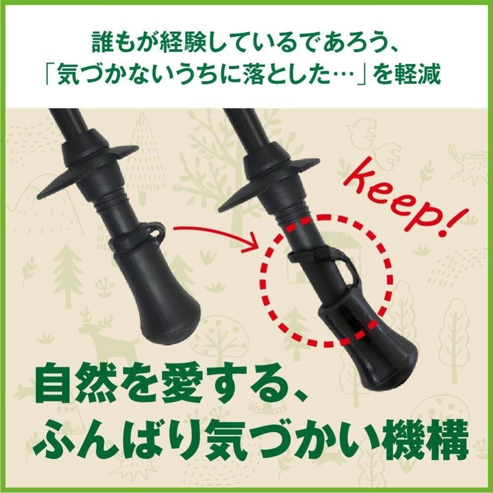 シナノ（SINANO）（メンズ、レディース）落ちにくい先ゴム PP-25-10mm トレッキングポール用 1個