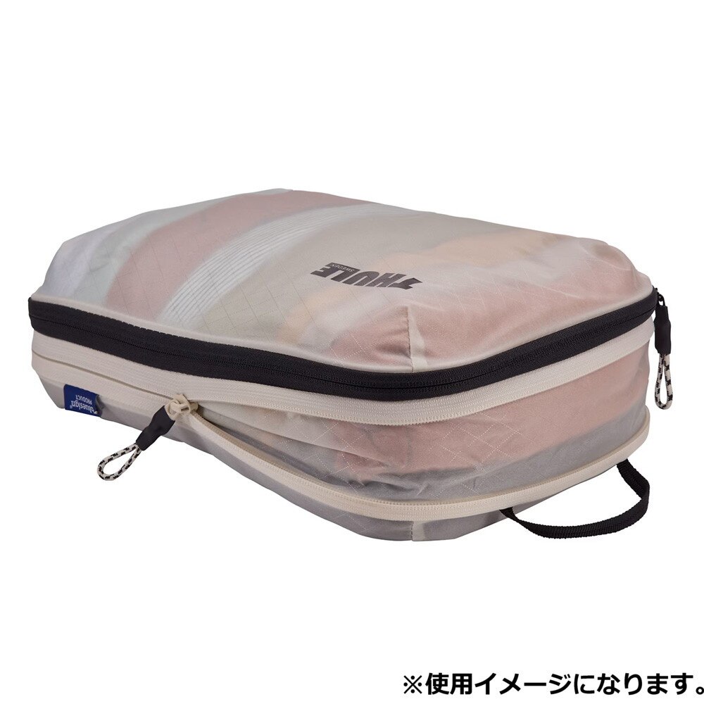 スーリー（THULE）（メンズ、レディース）収納バッグ パッキング キューブ Medium 3204859 ホワイト トラベルポーチ 旅行 衣類収納