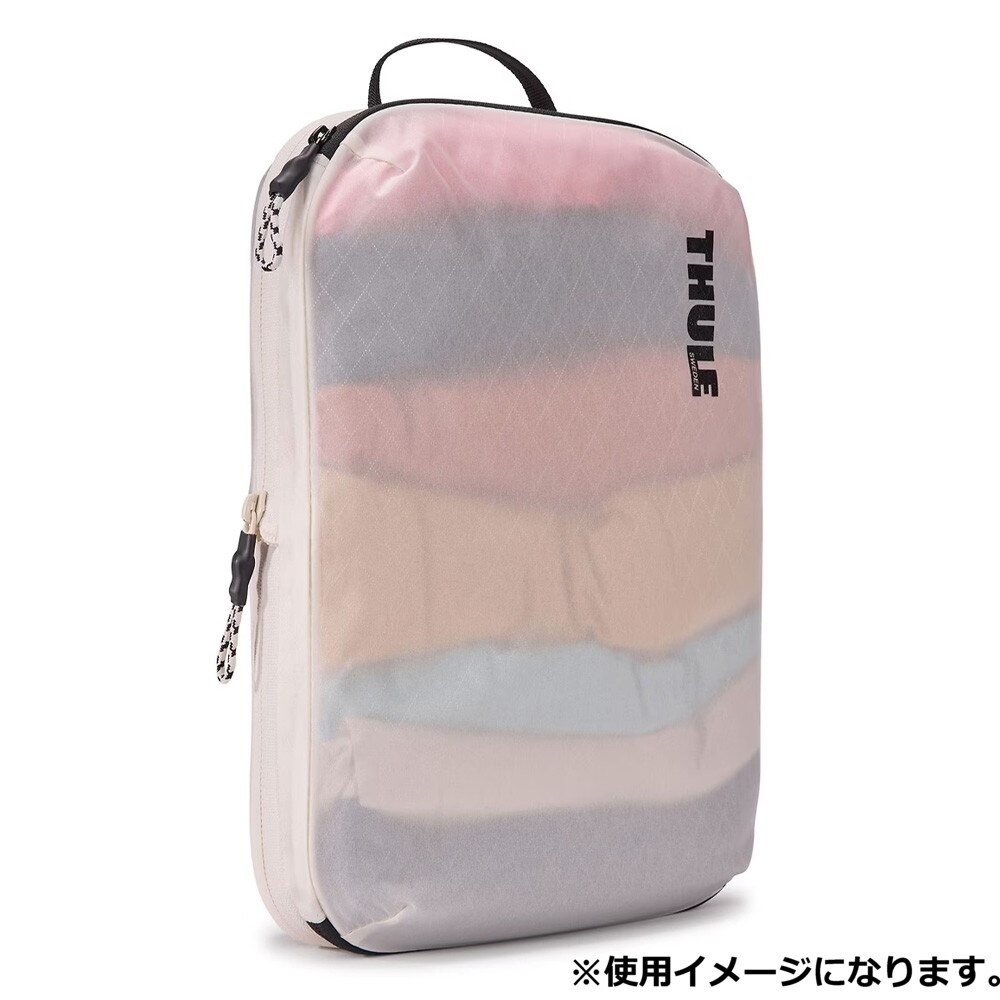 スーリー（THULE）（メンズ、レディース）収納バッグ パッキング キューブ Medium 3204859 ホワイト トラベルポーチ 旅行 衣類収納
