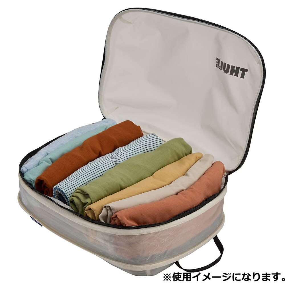 スーリー（THULE）（メンズ、レディース）収納バッグ パッキング キューブ Medium 3204859 ホワイト トラベルポーチ 旅行 衣類収納