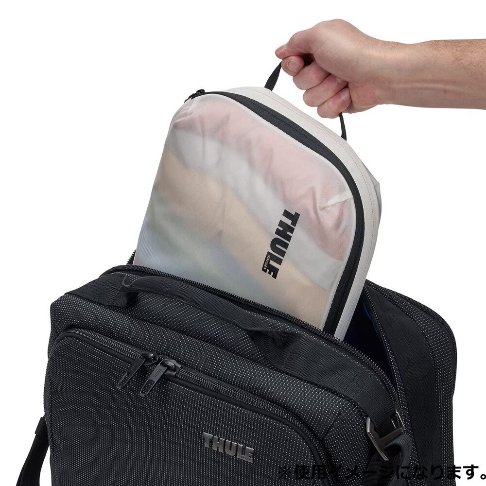 スーリー（THULE）（メンズ、レディース）収納バッグ パッキング キューブ Medium 3204859 ホワイト トラベルポーチ 旅行 衣類収納