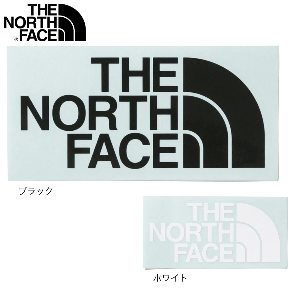 ザ・ノース・フェイス（THE NORTH FACE）（メンズ、レディース、キッズ）TNFカッティングステッカー NN32347 K ブラック  縦6.8cm×横14cm ワンポイント 装飾 