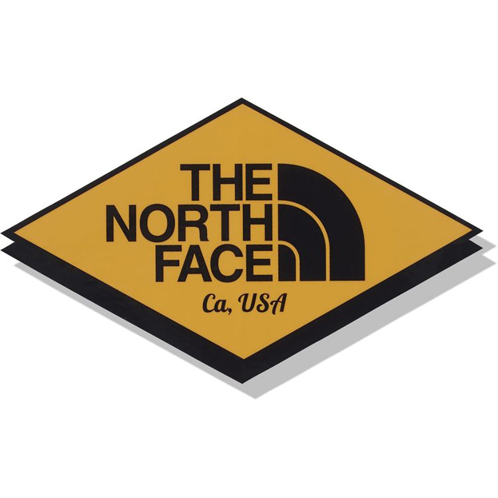 ノースフェイス（THE NORTH FACE）（メンズ、レディース、キッズ）NFプリントステッカー NN32348 CY イエロー ひし形 ダイヤ型 ワンポイント 装飾 