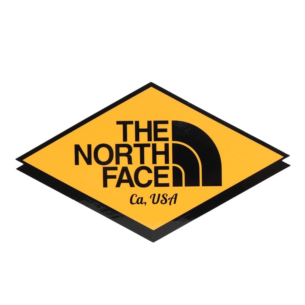 ノースフェイス（THE NORTH FACE）（メンズ、レディース、キッズ）NFプリントステッカー NN32348 CY イエロー ひし形 ダイヤ型 ワンポイント 装飾 