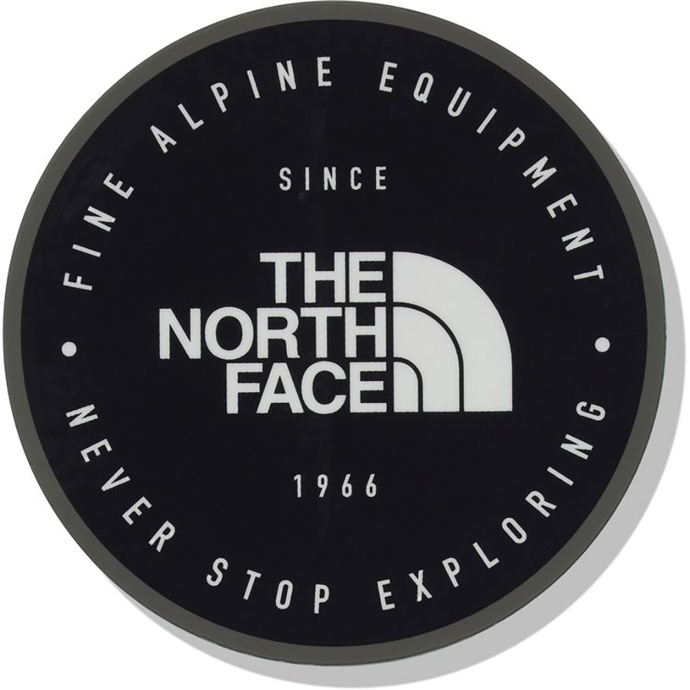 ノースフェイス（THE NORTH FACE）（メンズ、レディース、キッズ）TNFプリントステッカー NN32348 FA ブラック 丸型 ワンポイント 装飾 