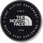 (メンズ、レディース、キッズ)TNFプリントステッカー NN32348 FA ブラック 丸型 ワンポイント 装飾