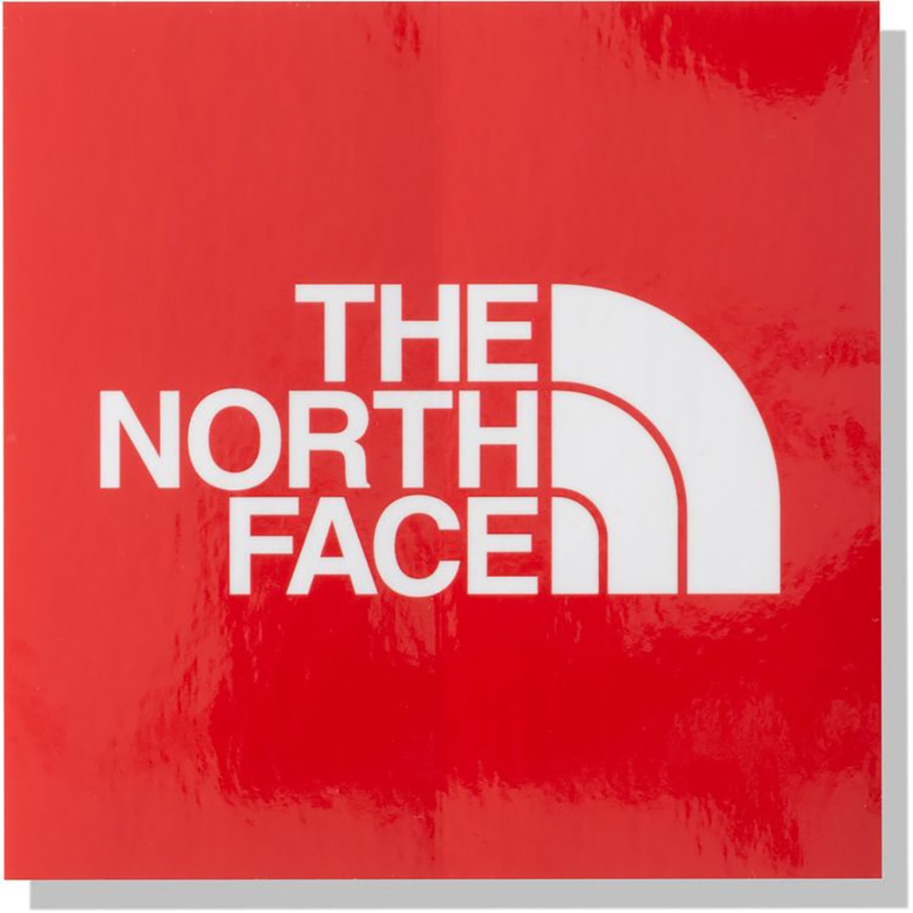 ザ・ノース・フェイス（THE NORTH FACE）（メンズ、レディース、キッズ）TNFスクエアロゴステッカー NN32349 R レッド 縦9.5cm×横9.5cm ワンポイント 装飾 