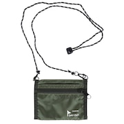 (メンズ、レディース)パスケース 小物ケース TsURUSO 2way ネックエチケットホルダー DO022-KHAKI カーキ