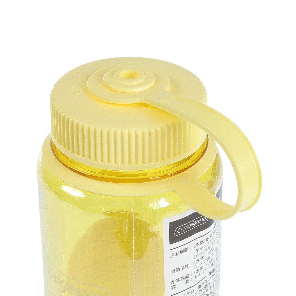 ナルゲン（nalgene） 水筒 ウォーターボトル 広口0.5L Tritan Renew バター 91604 イエロー 500ml