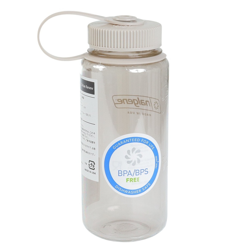 ナルゲン（nalgene） 水筒 ウォーターボトル 広口0.5L Tritan Renew コットン 91605 ベージュ 500ml