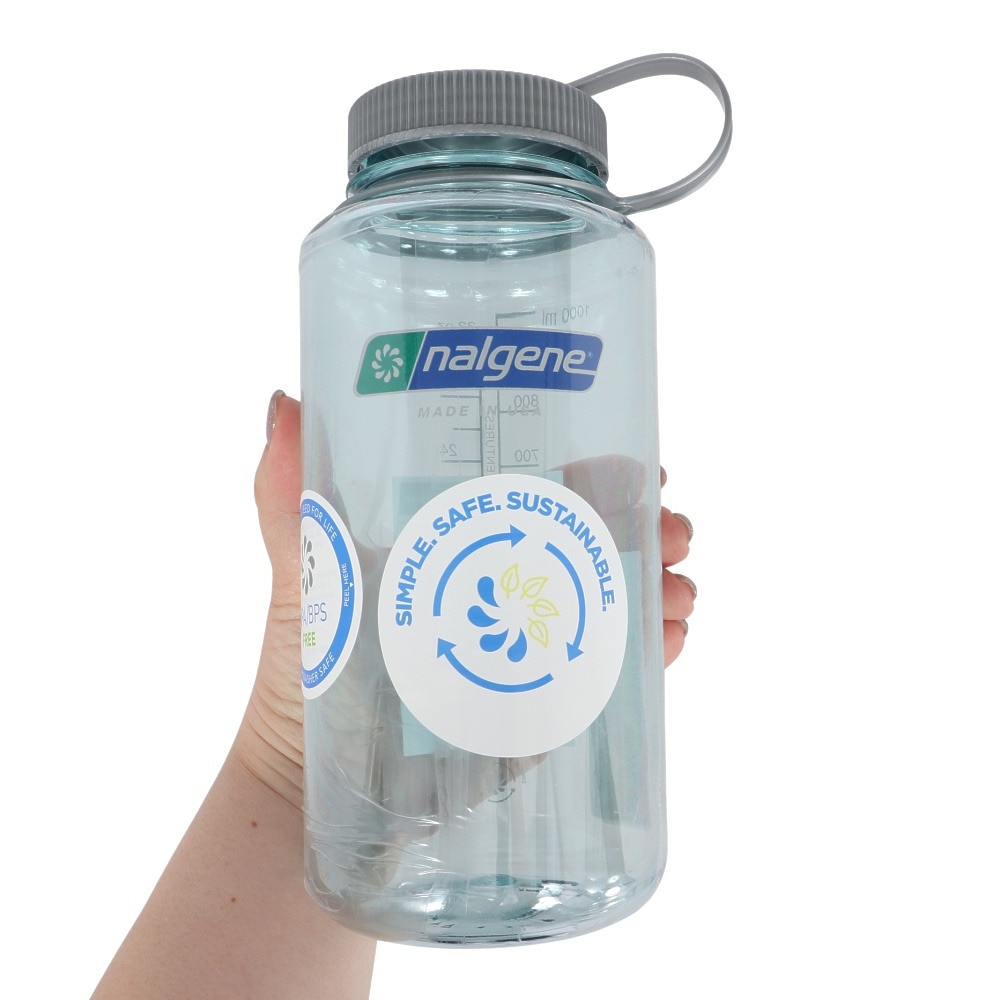 ナルゲン（nalgene）（メンズ、レディース）ドリンクボトル ウォーターボトル 広口1.0L Tritan Renew 91635 シーフォーム