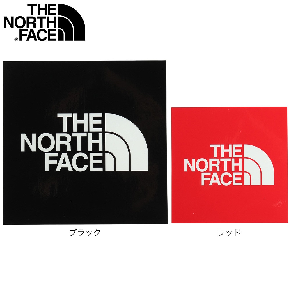 ザ・ノース・フェイス（THE NORTH FACE） スクエアロゴステッカー NN32227 R レッド