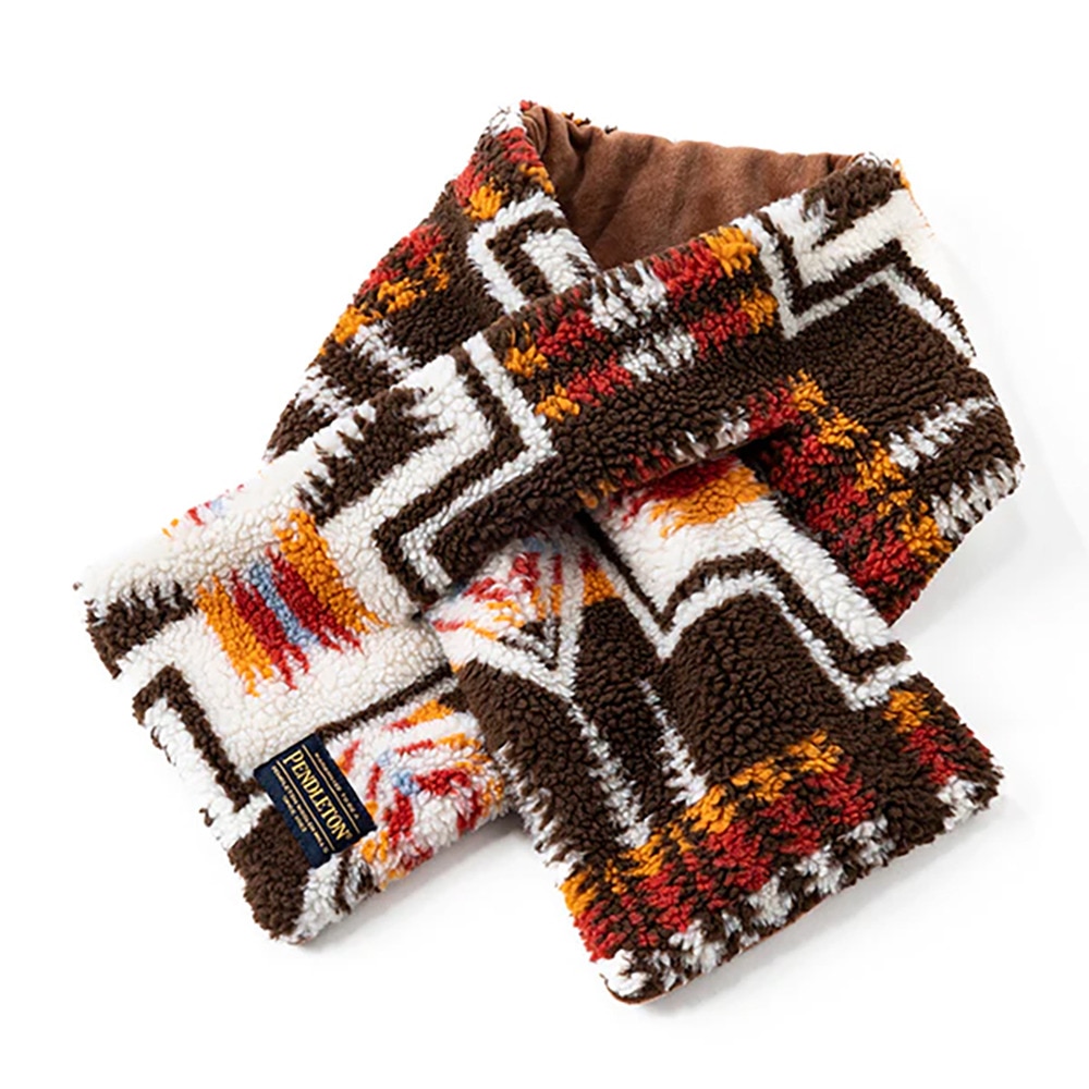 ペンドルトン（PENDLETON）（メンズ、レディース）ボアマフラー 19807327026000 ブラウン