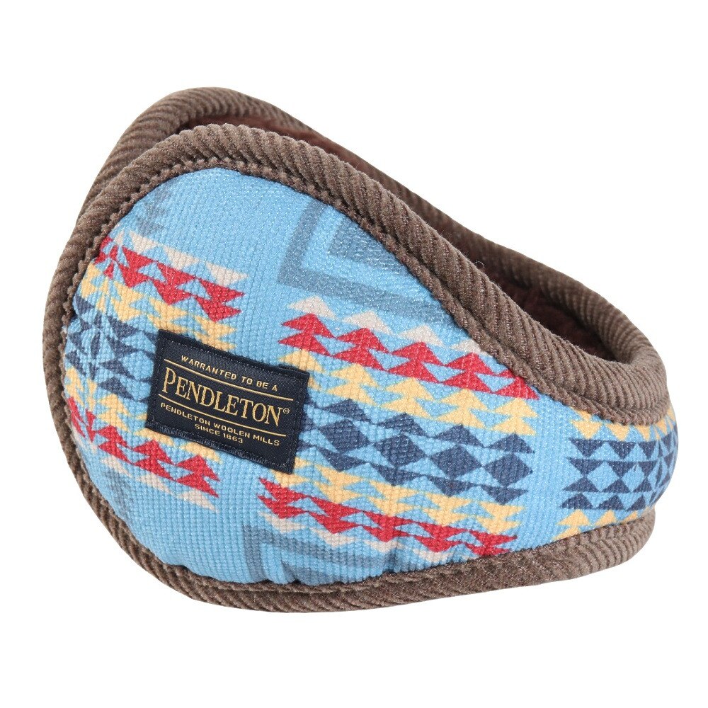 ペンドルトン（PENDLETON）（メンズ）コーデュロイ プリント イヤーマフ PDT-000-243005 BLU
