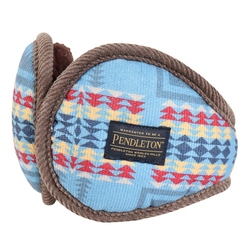 ペンドルトン（PENDLETON）（メンズ）コーデュロイ プリント イヤーマフ PDT-000-243005 BLU