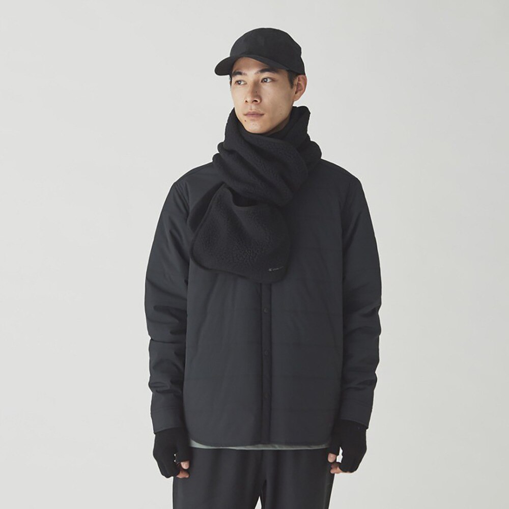 スノーピーク（snow peak）（メンズ、レディース）Thermal ボアフリースストール AC-24AU005 BK