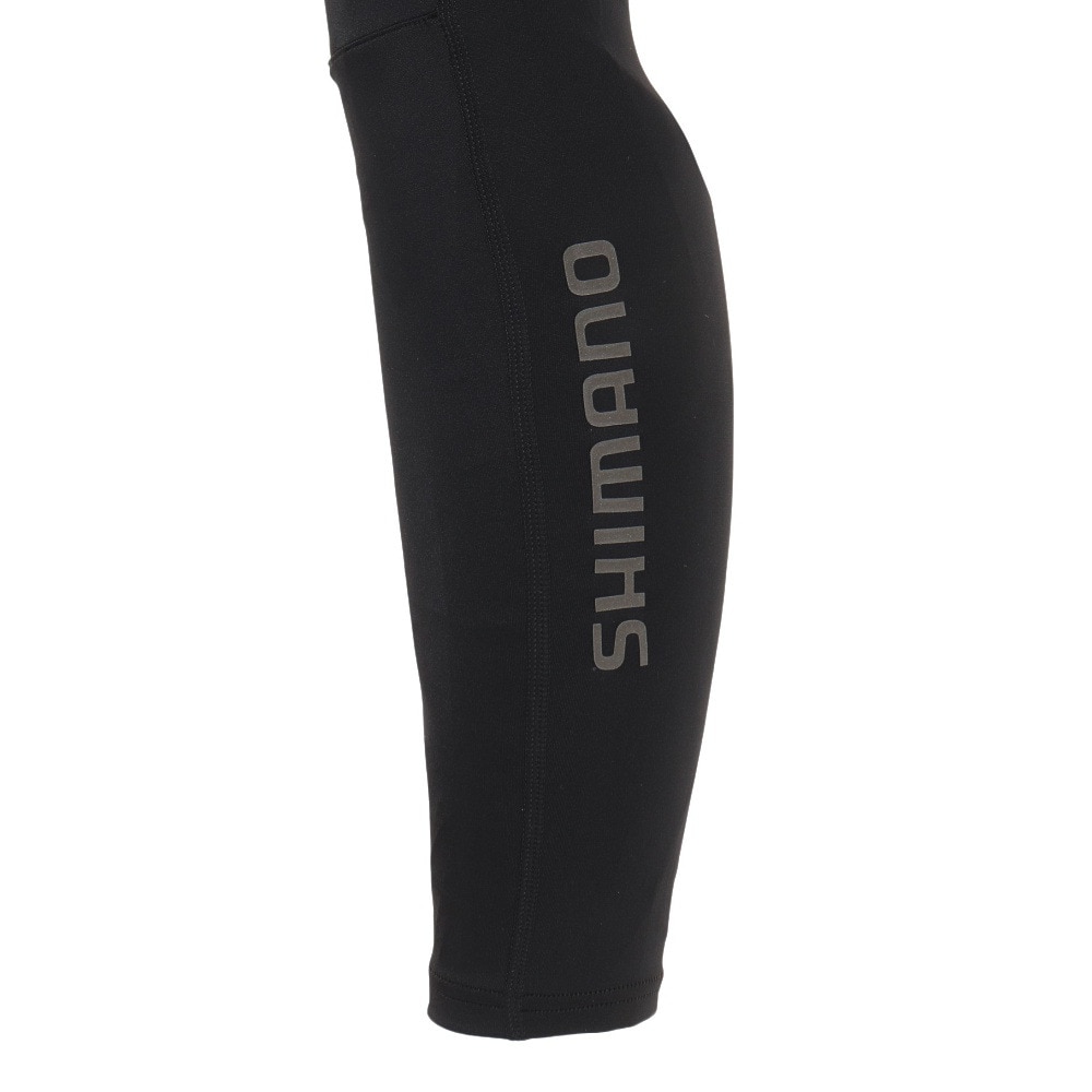 シマノ（SHIMANO）（メンズ、レディース）サポーター 自転車 レッグカバー VERTEX サンブロックレッグス Mサイズ BK R205WAPSWE12UL0105