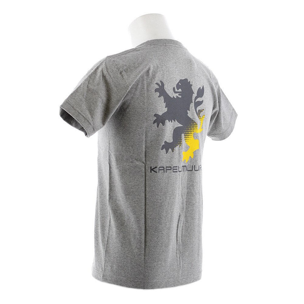 カペルミュール（KAPELMUUR）（メンズ、レディース）ヘビーウエイトTシャツ ビッグライオン 杢グレー kphs601