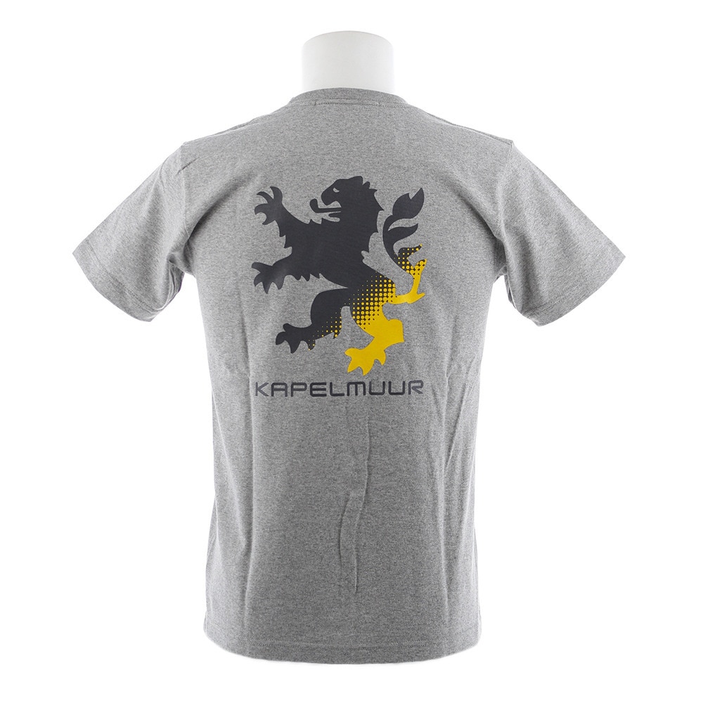 カペルミュール（KAPELMUUR）（メンズ、レディース）ヘビーウエイトTシャツ ビッグライオン 杢グレー kphs601
