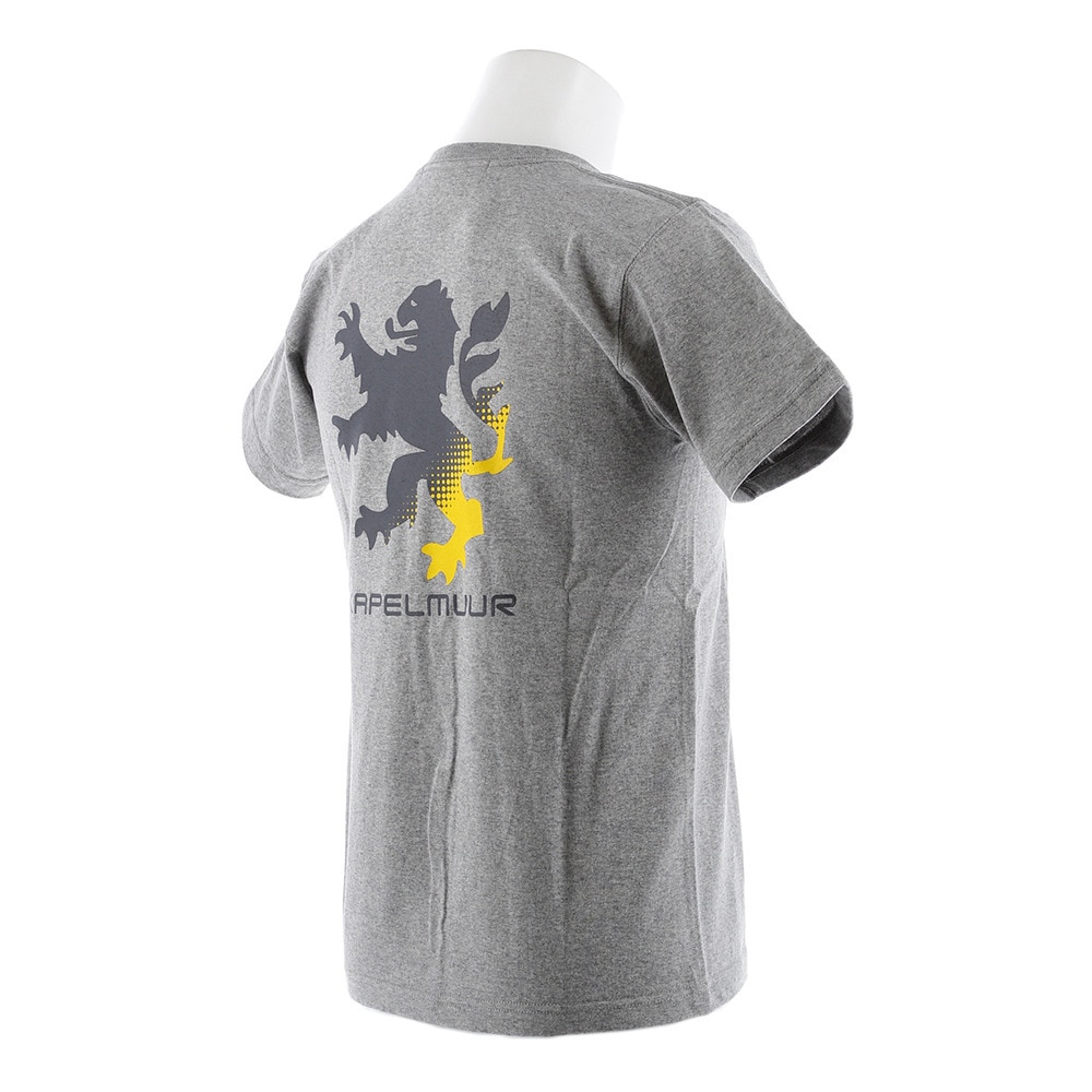 カペルミュール（KAPELMUUR）（メンズ、レディース）ヘビーウエイトTシャツ ビッグライオン 杢グレー kphs601