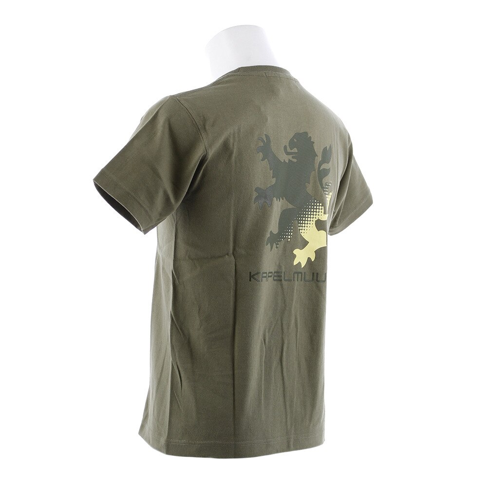 カペルミュール（KAPELMUUR）（メンズ、レディース）ヘビーウエイトTシャツ ビッグライオン ライトオリーブ kphs603