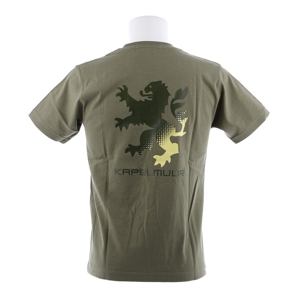 カペルミュール（KAPELMUUR）（メンズ、レディース）ヘビーウエイトTシャツ ビッグライオン ライトオリーブ kphs603