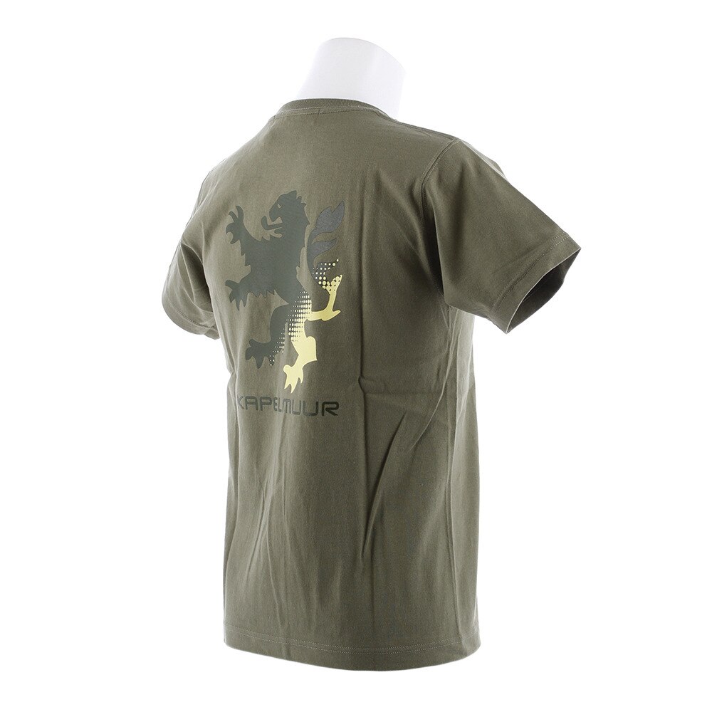 カペルミュール（KAPELMUUR）（メンズ、レディース）ヘビーウエイトTシャツ ビッグライオン ライトオリーブ kphs603
