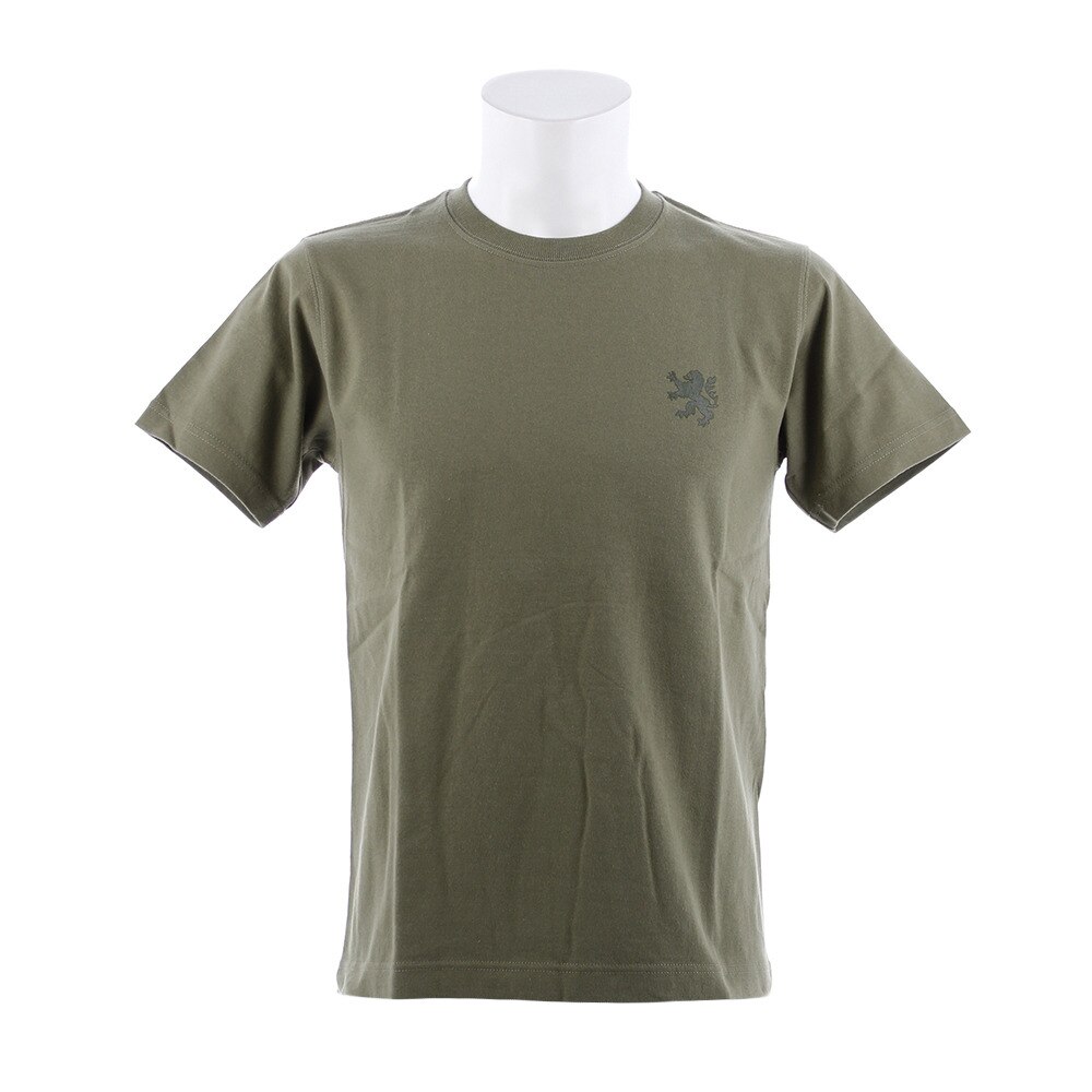 カペルミュール（KAPELMUUR）（メンズ、レディース）ヘビーウエイトTシャツ ビッグライオン ライトオリーブ kphs603