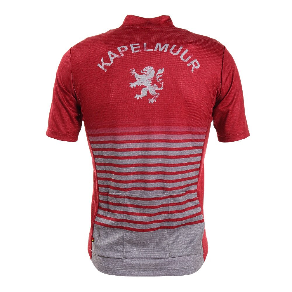 カペルミュール（KAPELMUUR）（メンズ、レディース）半袖ジャージ グランジボーダーレッド kphs 177
