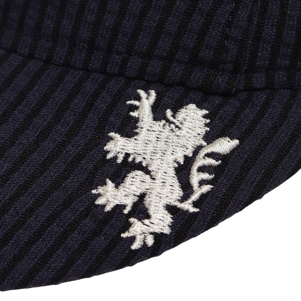 カペルミュール（KAPELMUUR）（メンズ）サイクルキャップ ストライプ ネイビー×ブラック kpcap1016