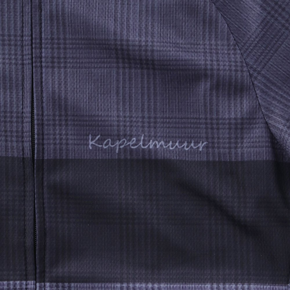 カペルミュール（KAPELMUUR）（メンズ、レディース）グレンチェックグラファイトプリント kphs1099-CGR